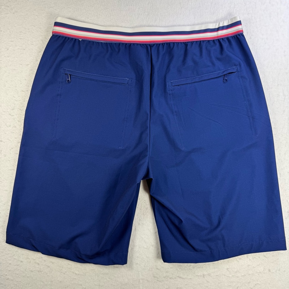 Lucky In Love Women’s L Blue Pull‑On Golf Shorts 9” Stretch - Picture 2 of 11